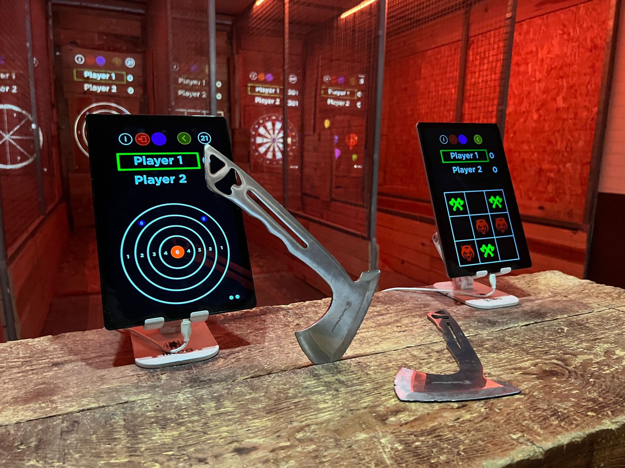 Axe throwing gameplay