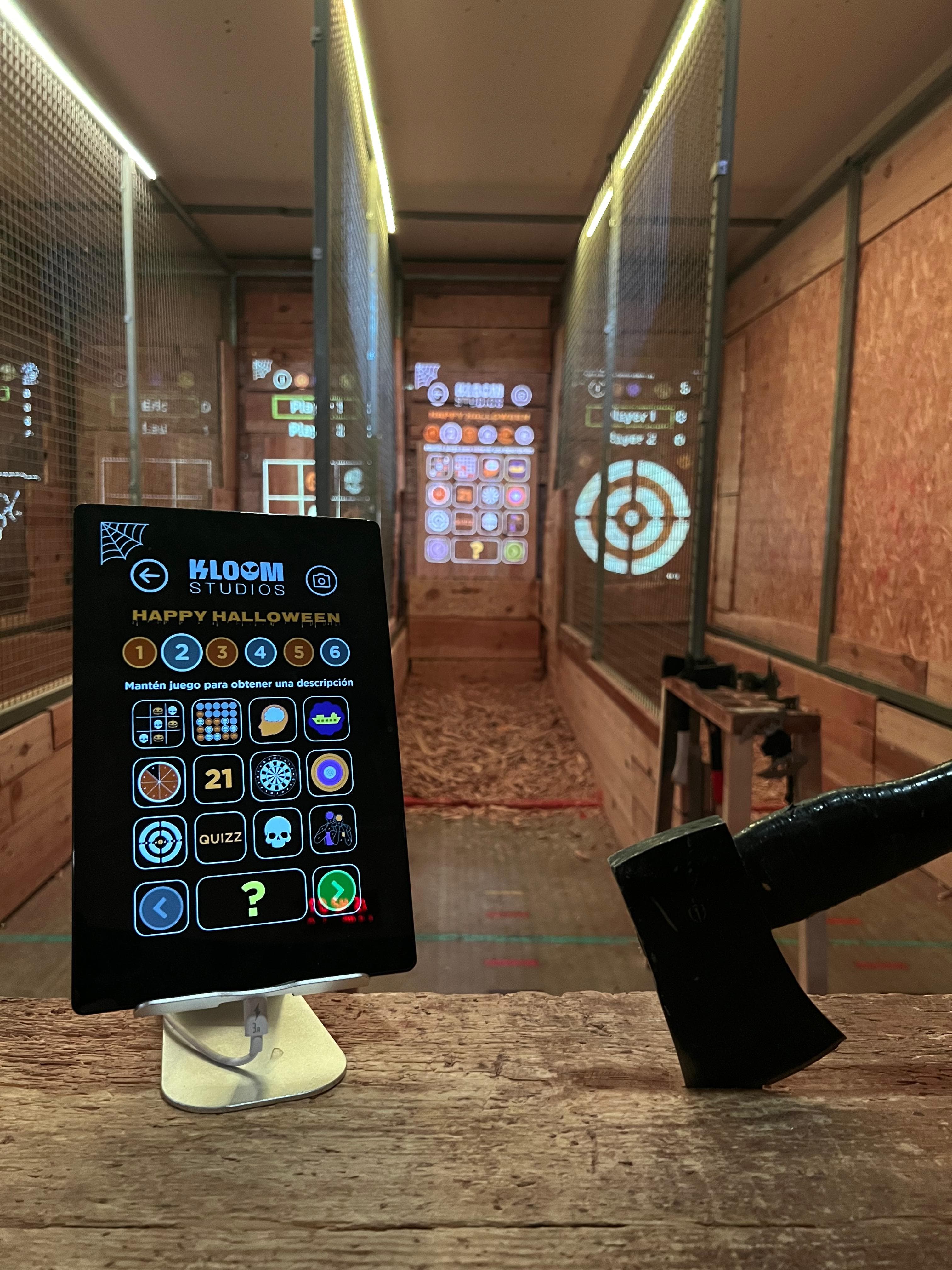 Axe throwing gameplay